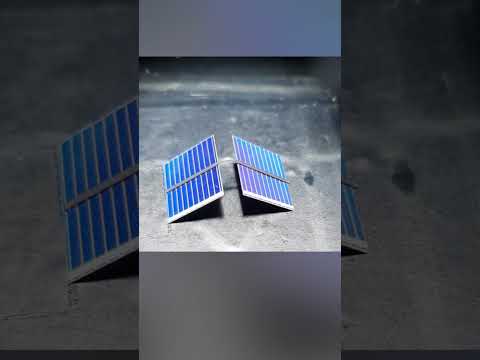 These solar panels fold to the sun