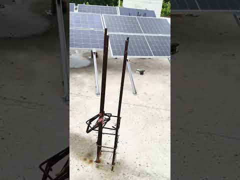 GI structure || #solarenergy #solar #home #construction #solarstructure #solarpower #solarpanels