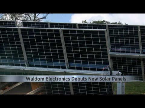 Waldom Electronics cuts the ribbon on their new 750 solar panels