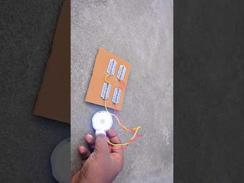 How to Make solar panel from Blade in just ₹4#shorts #scienceproject
