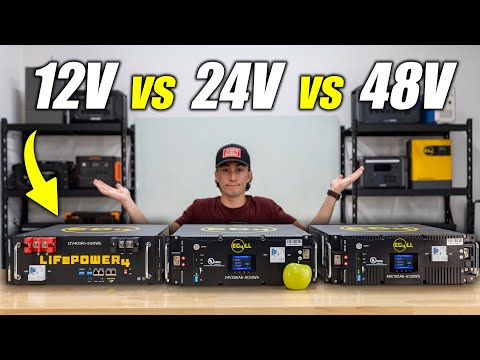 Which is Best? – 12 vs 24 vs 48 Volt Solar Batteries Explained