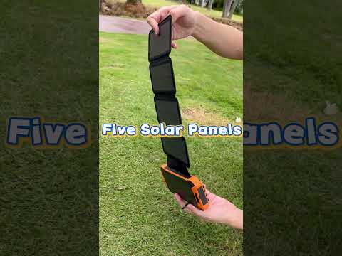Why 5 Solar Panels Make This Charger a GAME CHANGER for Camping! ⚡🌲 #smartphone