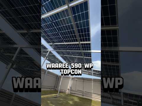 Waaree 590 Wp TOPCON Bifacial Solar panel #solar #solarsystem #waaree
