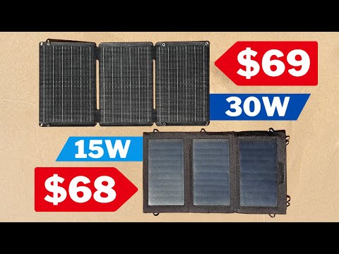 Best Portable Solar Panels? (Forclaz SLR 900 15W vs BigBlue SolarPowa 30W)