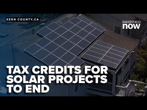 Tax credits for residential solar energy projects to end this year