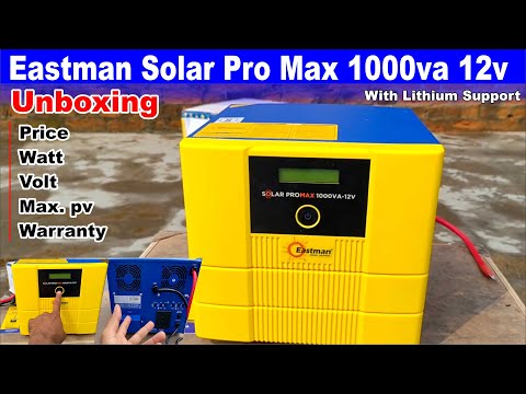 Eastman solar pro max 1000va 12v | Eastman solar inverter | Unboxing, Price, Warranty, Panel support