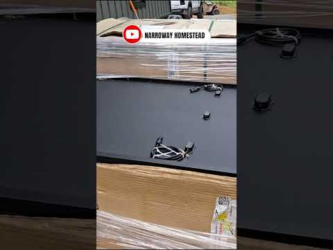 Solar Panel install takes a team #narrowayhomestead #offgrid  #solarpanels #santansolar @santansolar