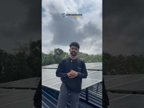 Team Suryaprabha in action!💪 Installing solar panels with precision and care #solar #solarconverter