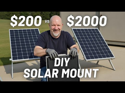 How I Built a Cheap Solar Panel Mount in My Backyard!