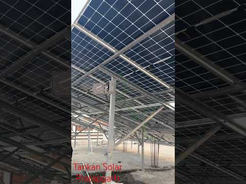 Solar panel for Home | Solar panel structure GI #solartips #home #solar #solarconverter #diysolar