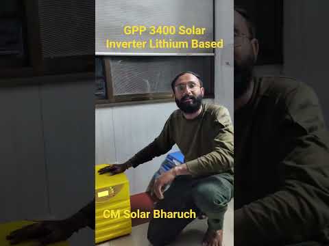CM Solar Installed Lithium Battery Operated 3 KW Solar Inverter. 1 Ac 1.5 ton,4 fan,4 pc #cmsolar