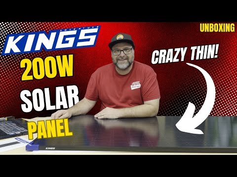 SUPER THIN! Unboxing KINGS 200w Fixed Solar Panel