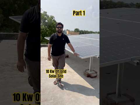 10kw Off grid solar with lithium battery #solar panel installation