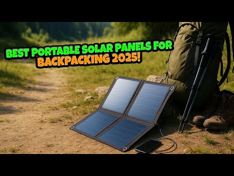 Top 5 Best Portable Solar Panels For Backpacking!🔥🔥