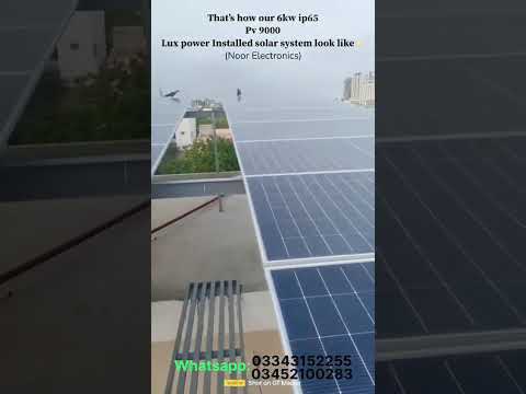 Allhumduillah❤️ Another hybrid lux power IP65 6KW PV.9000 solar system installed.contact 03343152255