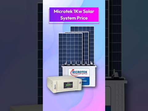 Microtek 1kw solar system price in india | 1 kilowatt solar panel price | 1 kw solar panels for home