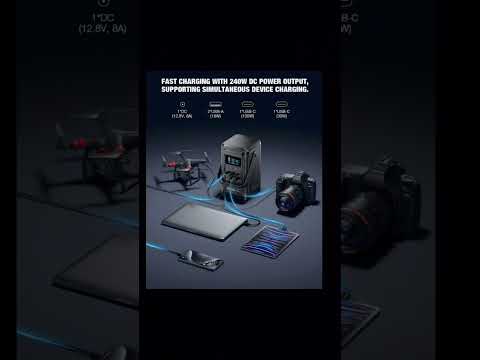 Portable solar battery power. #adventure #campping #campingequipment  #hiking #solarpowerstation