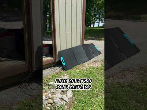 Testing out solar panels with my new Anker Solix F1500 Solar Generator