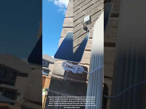 solar panel for security cameras #amzonmustbuy