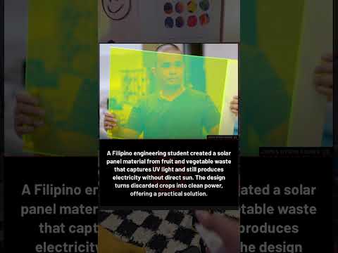 He Made Solar Panels From Food Waste?! 🍌⚡