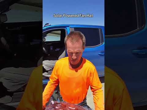 Stay Cool This Summer with the Solar Power Fan Hat! 🔥#solarpoweredfan #solar