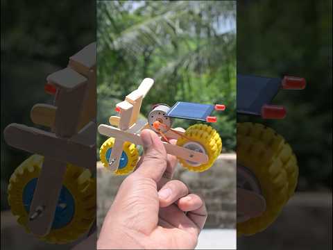DIY Solar Powered Mini Bike Using DC Motor and Solar Panel #shorts #solar #trending #motor