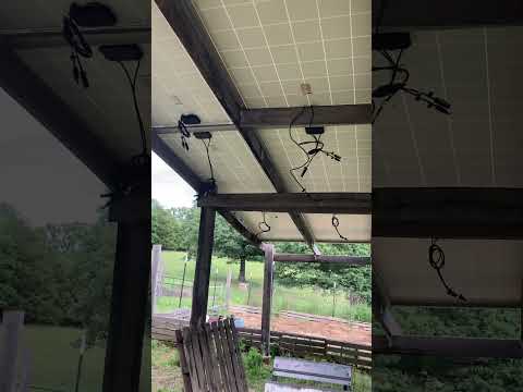 After 3 years, we finally got our solar panels hung! #solar #offgridliving