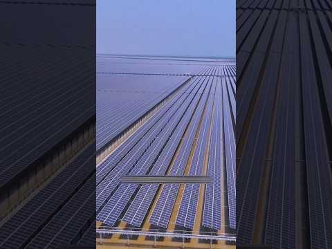 Millions of solar panel in china desert π±π±π±#shorts #india #viral #trending