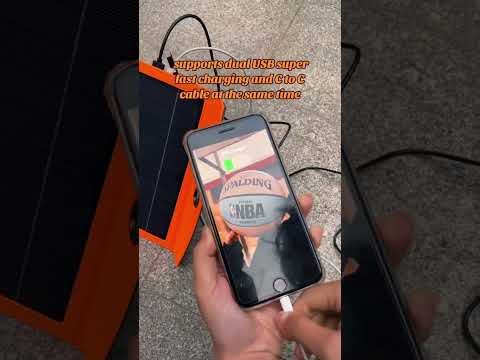 10W Super Portable Solar Panel & 10000mAh Reserve Battery for Dual USB Fast Charging