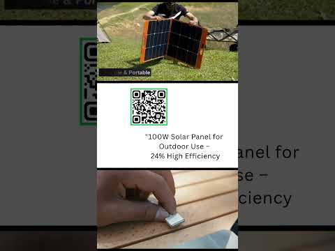 “100W Solar Panel for Outdoor Use – 24% High Efficiency