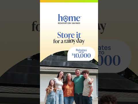 Turn sunshine into energy for your home with up to $10,000 in rebates.