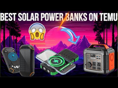 ⚡ Top 3 Best Solar Power Banks on Temu 2025 | Affordable & Powerful Picks for Travel & Outdoors🔋☀️😱
