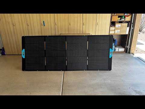 Anker Solar 400 watt Portable Solar Panel folding carry Handle 4 adjustment angles￼ Unboxing.