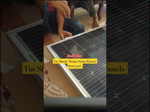 Tin Shade Mount Solar Panels Aluminium Structure