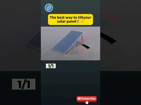 Maximize solar performance with smart panel tilting! 🌞 #ternenergy #solartips #cleanenergy #fyp