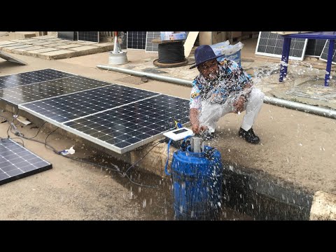 Live Demonstration Of Solar Pumps, Lithium Batteries, Solar Panels, Charge Controllers In Edo State