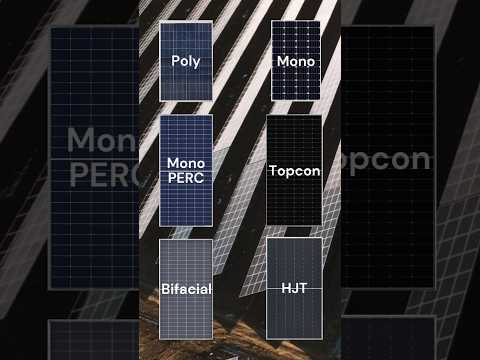 Types of Solar Panels #electrical #solarpower #solar #renewableenergy #electrical #solarpanels