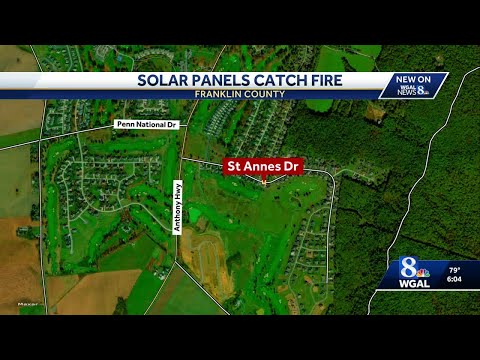 Rooftop solar panels catch fire in Franklin County