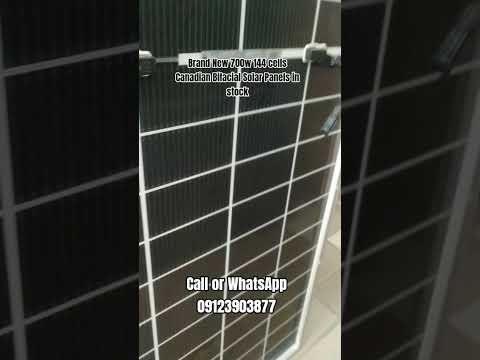 Brand New Bifacial High Efficiency Solar panels and other Solar materials are available in stock ✅