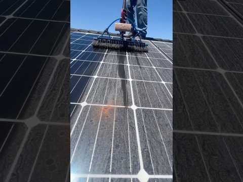 Cleaning firework debris off of solar panels