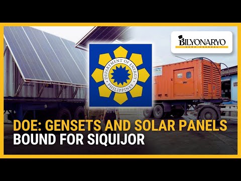 DOE: Gensets and solar panels bound for Siquijor | Newsfeed Weekend