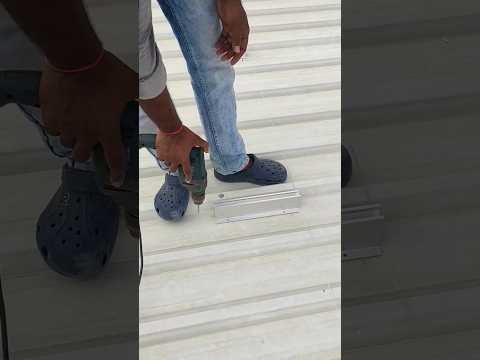 How to Install Mini Rails on Tin Roof for Solar Panels | Solar Mounting Tips #SolarEnergy#solar#tips