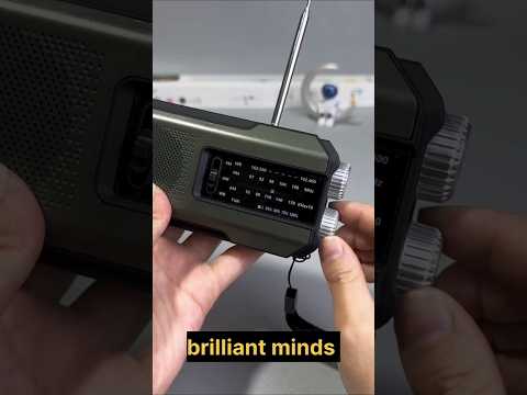 solar power hand crank radio asmr #shorts