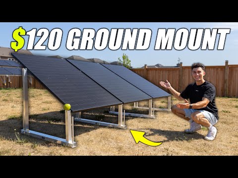 Install In MINUTES! Easy & Cheap Solar Panel Ground Mount