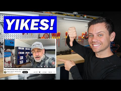 My Reaction to Martin Johnson’s “BEST Off-grid Battery Bank” Video 😬 Yikes!!