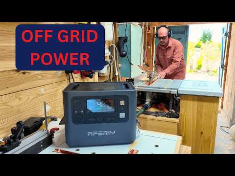 NO MORE ELECTRICITY BILLS! Power the Workshop with AFERIY P210 Solar Station