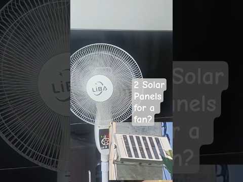 Solar Fan Powered by Two Panels?