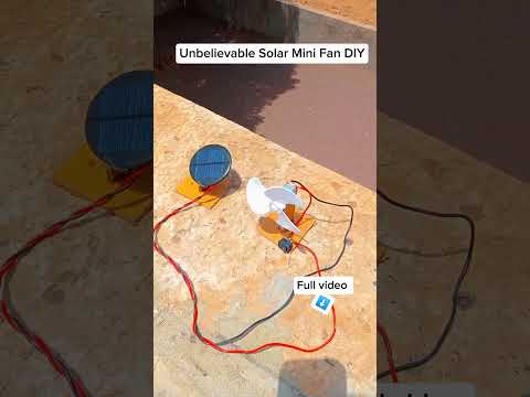 Unbelievable Solar Mini Fan DIY – Zero Power Bill, 100% Cool Air