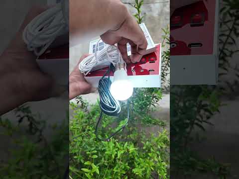 Inbuilt battery wala Solar Set se LED Bulb, Fan chalao aur phone charge karo #shorts