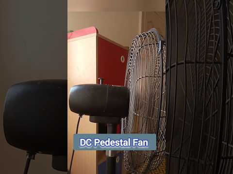 50 Watt DC Pedestal Fan with Solar panels and battery #solarpanels
